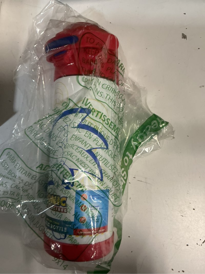 Condition photo showing Good Condition for THERMOS FUNTAINER 16 Ounce Stainless Steel Vacuum Insulated Bottle with Wide Spout Lid, Sonic 16 Ounces Sonic