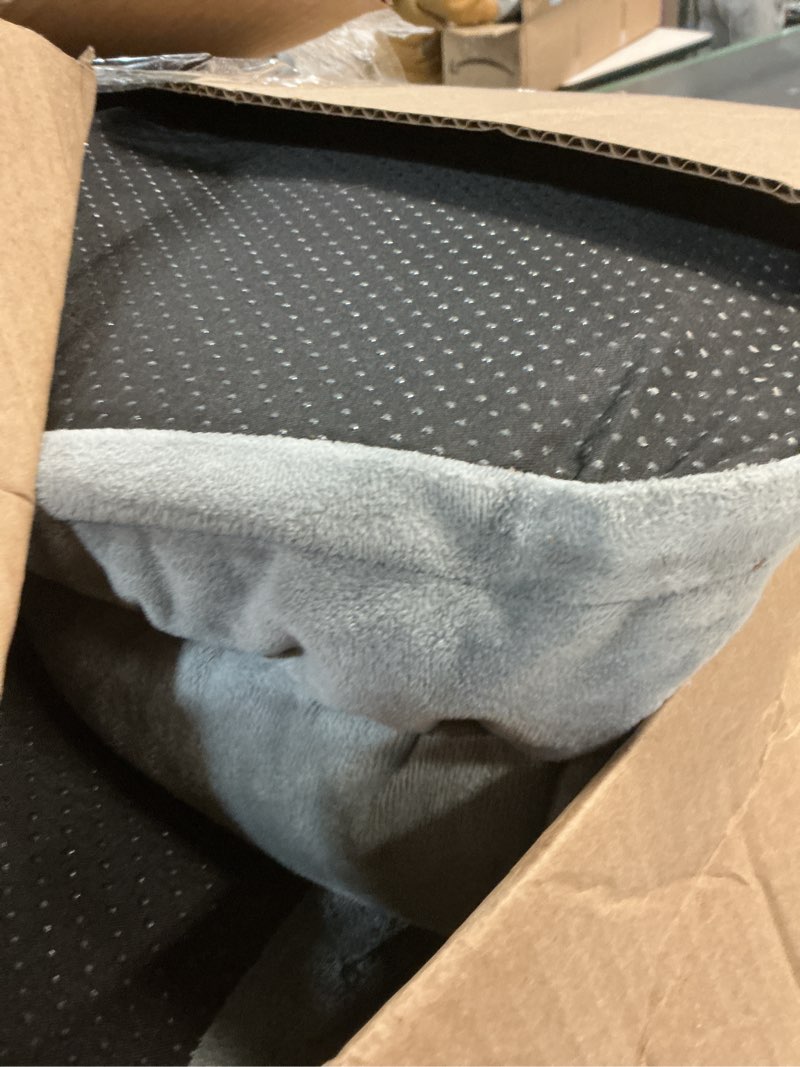 Condition photo showing As Is for WNPETHOME XXL Extra Large Dog Bed, Washable Dog Couch with Removable Waterproof Cover, Orthopedic Large Pet Sofa Bed with Bolster Sides for Sleeping Grey XX-L (45x35x7in)