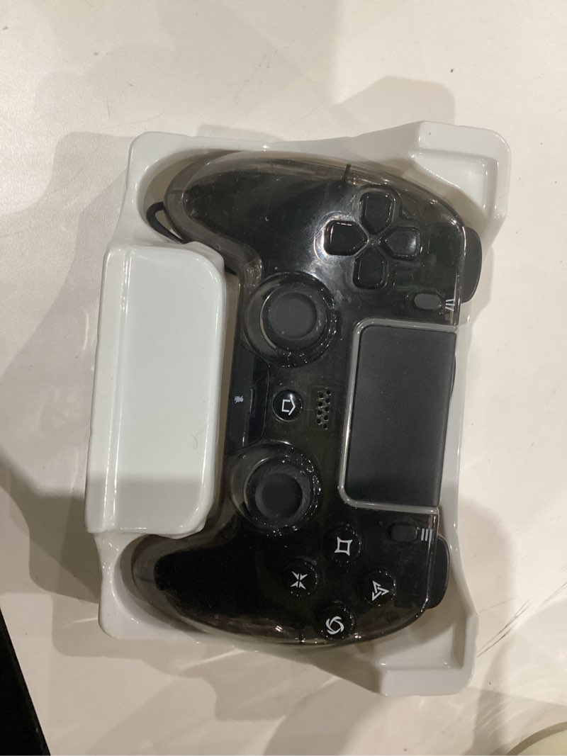 Condition photo showing As Is for BETMI Wireless Controller for PS5, Pro/Slim/MAC/Steam Deck/PC, Hall Effect Joystick, Dual Vibration/Marco/Turbo, 3.5mm Jack, 6-Axis, Mute Key, LED Gamepad with Speaker (4 Lighting Effects, 9 Light Colors) Black