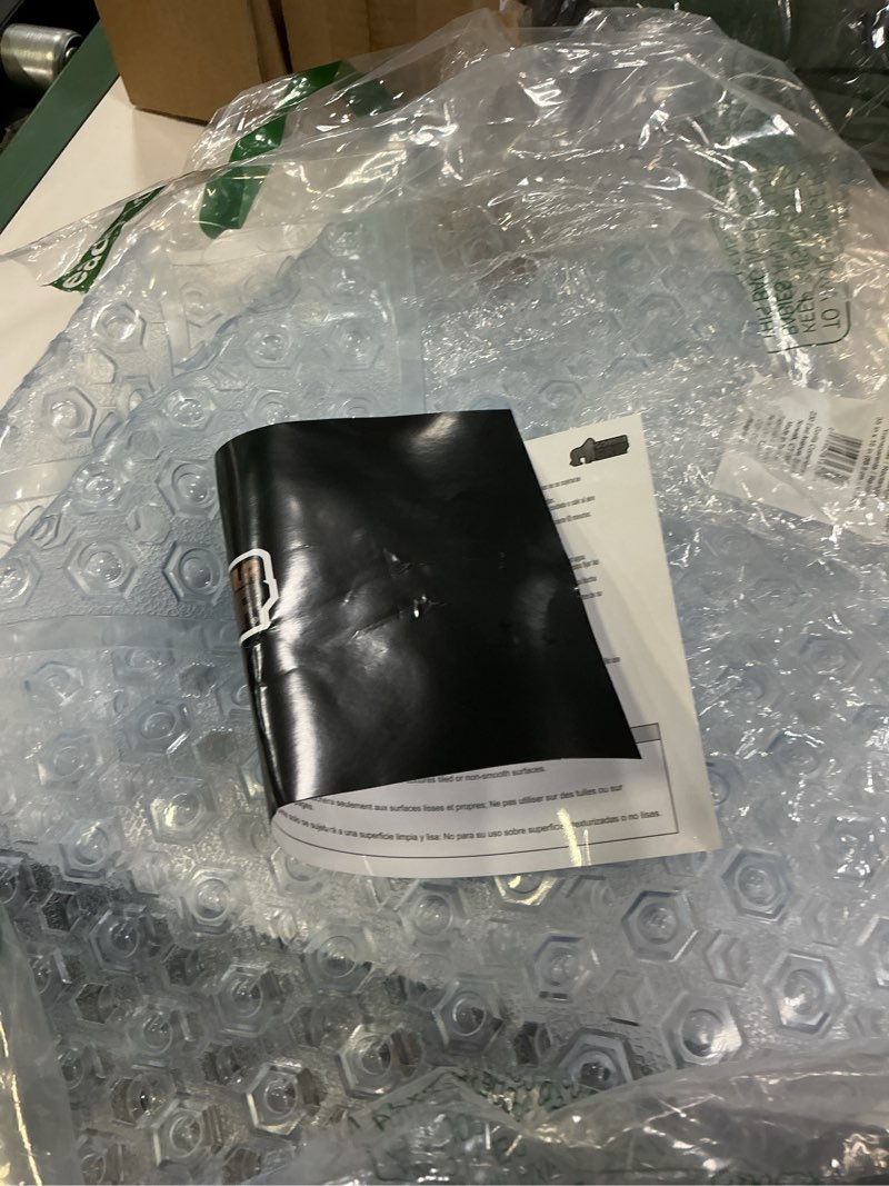 Condition photo showing Good Condition for gorilla grip patented shower and bath mat, 35x16, machine washable bathtub mats, extra large tub with drain holes and suction cups to keep floor clean, soft on feet, bathroom accessories, clear