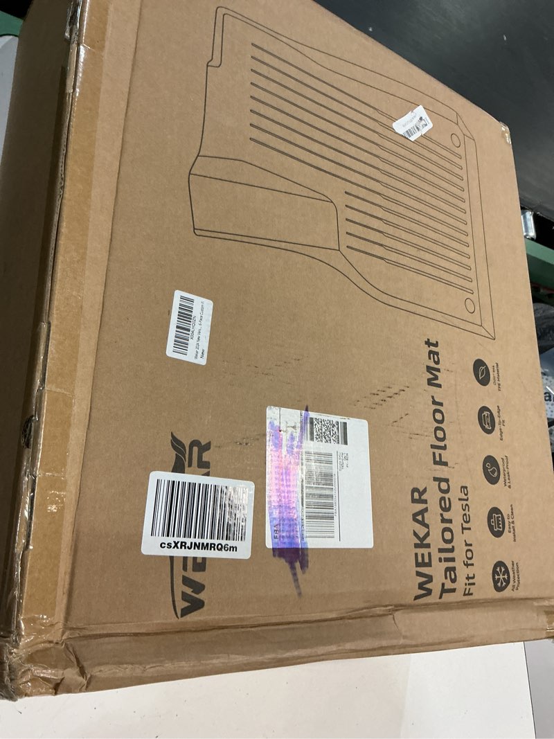 Condition photo showing New/Like New for 2025 new version floor mats for model 3 highland - full set all weather tpe front, rear, cargo & sub-trunk mats, 6-piece custom fit 6 pcs for model 3 2024-2025