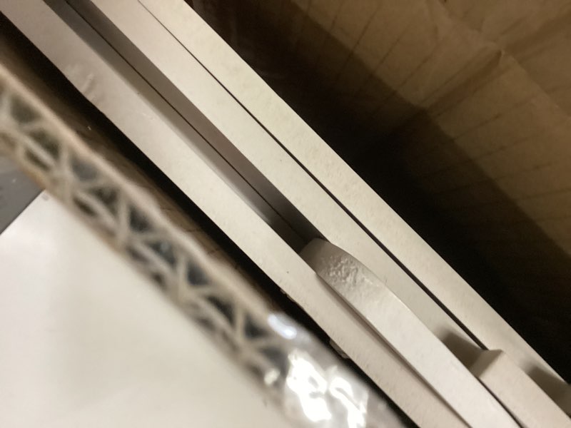 Condition photo showing As Is for 1 Pack Large Christmas Nativity Scene 55'' Holy Family Jesus Joseph Mary Sheep Outdoor Yard Decoration Weatherproof PVC Christian Outside Decor Sets for Front Yard and Lawn Decor Nativity Outdoor