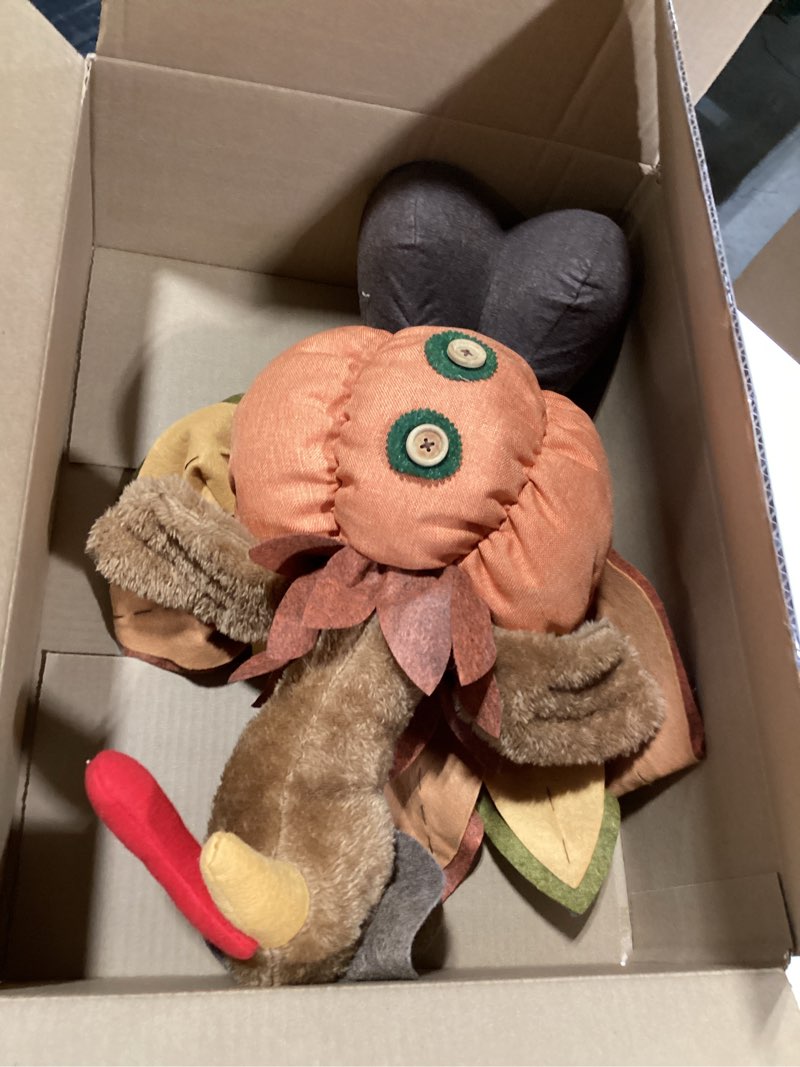 Condition photo showing Good Condition for Glitzhome Thanksgiving Porch Decor Fabric Turkey Decorative Signage Standing Decor with Telescoping Legs and Timer