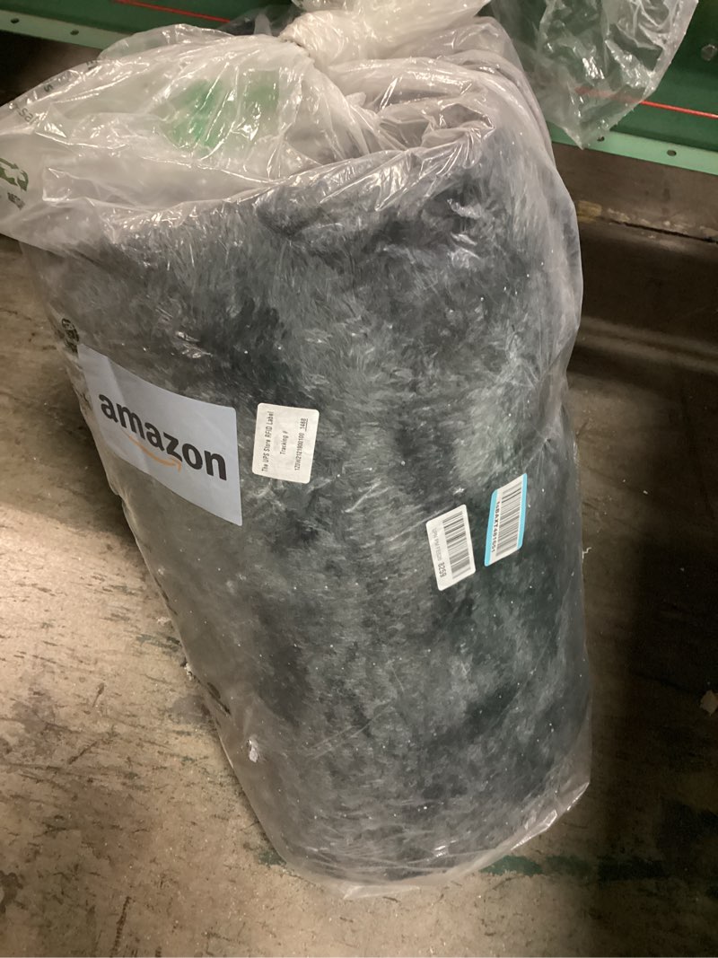 Condition photo showing New/Like New for Area Rugs 10x14 for Living Room, Ultra Soft Fluffy Rugs for Bedroom, Non-Slip Furry Large Rug for Teen Girls and Boys,Nursery Kids Room Dorm Home Decor, High Pile Plush Floor Carpet, Dark Grey 10x14ft Dark Grey
