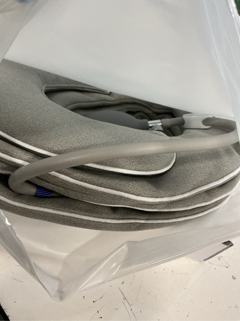 Condition photo showing Good Condition for inflatable neck stretcher cervical traction device, adjustable neck brace for instant neck pain relief, neck decompression at home, support for pinched nerve & neck extender pillow deep gray