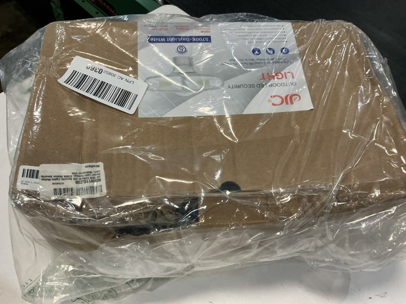 Condition photo showing New/Like New for jjc 3700lm 32w led security lights motion sensor flood light, led motion sensor outdoor lights fixture, waterproof ip65,5700k super bright motion detector lights for garage, porch (not solar powered)