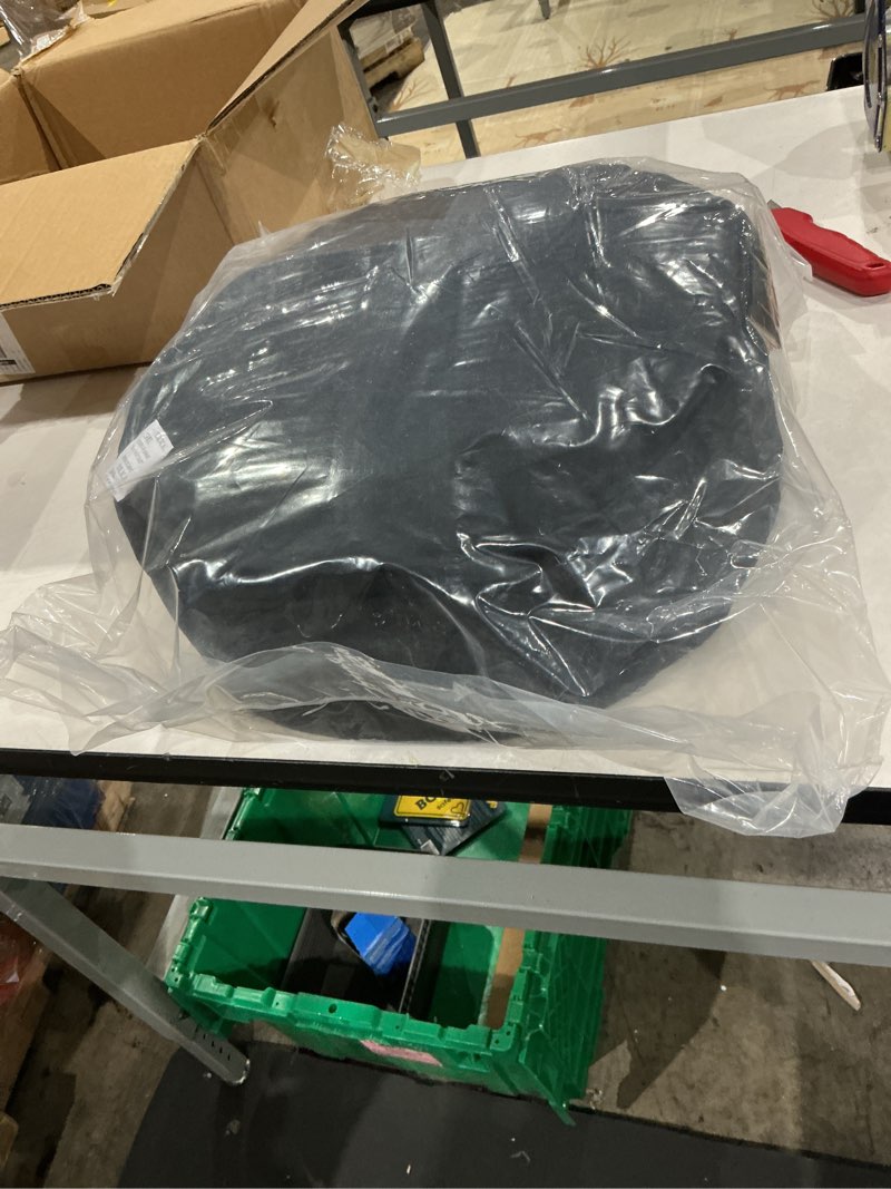 Condition photo showing New/Like New for round velvet meditation pillow d=13"/16" h=5.5" yoga bolster floor pouf zafu buckwheat meditation cushion for sitting on floor,removable organic cotton cover kneeling pillow black 16"×16"
