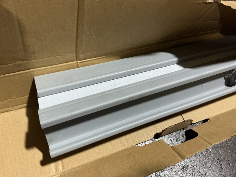 Condition photo showing As Is for possibly used pewter cordless blackout cellular shades for windows - 31 in. w x 48 in. l (actual size 30.75 in. w x 48 in. l)