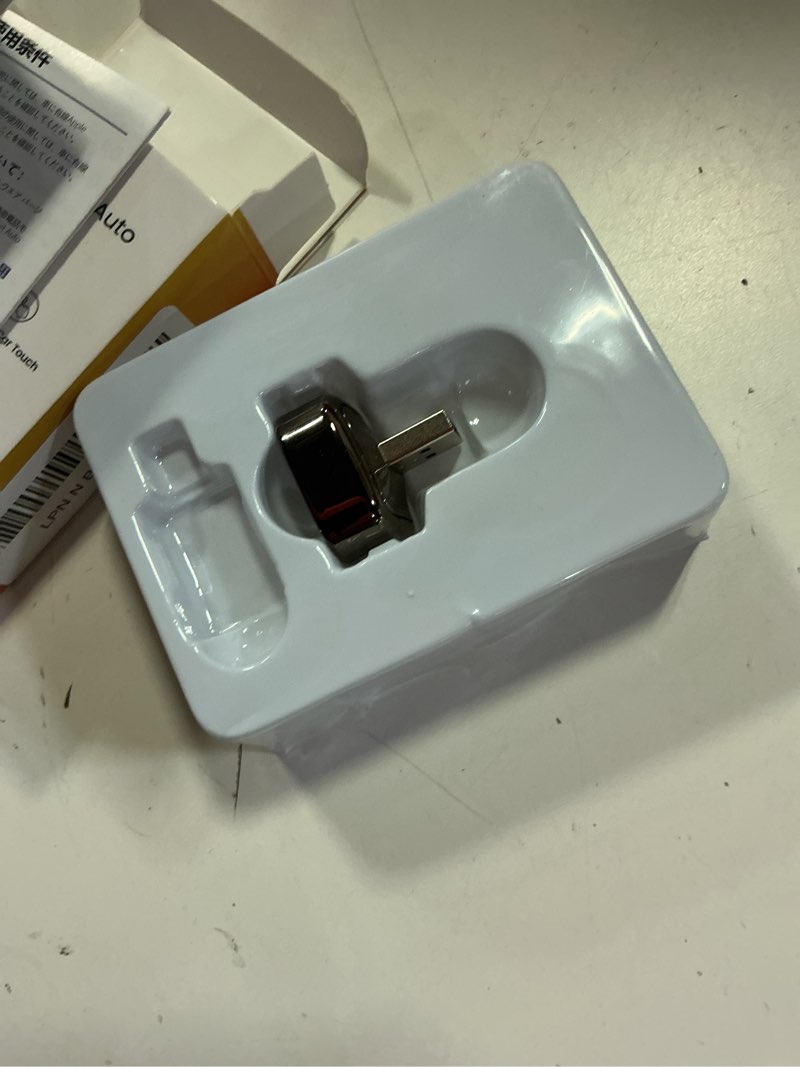 Condition photo showing As Is for wireless carplay adapter & android auto 2025 upgrade wired carplay to wireless,2-in-1 mini usb design with fast stable connection car play for apple ios 10+, android 11+ version black