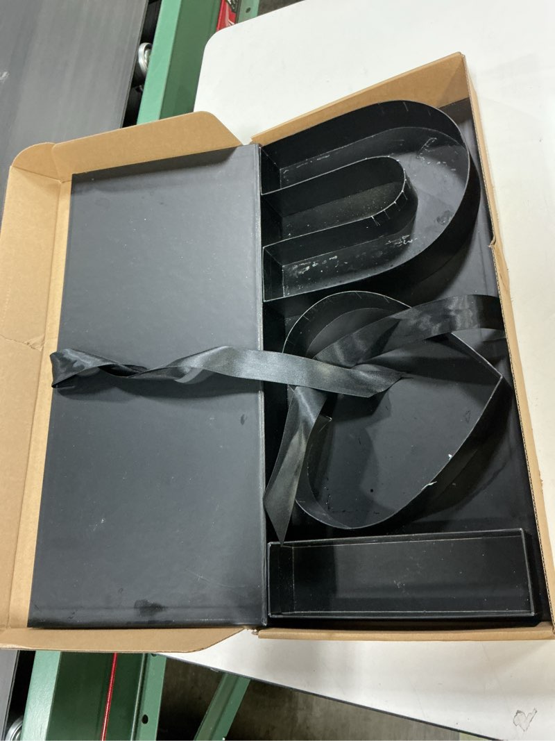 Condition photo showing As Is for WENPACK Empty I Love You Cardboard Letter Fillable Paper Gift Box Flower Chocolate Packaging (DarkBlack) 1 Count (Pack of 1) DarkBlack
