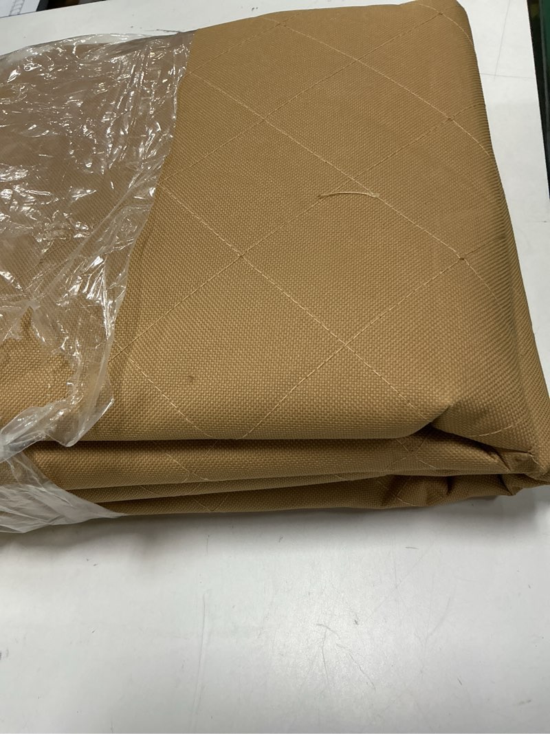 Condition photo showing Good Condition for lusso gear dog car seat cover for back seat - tan, universal fit - waterproof & non-slip oxford fabric cover - protector for suv & truck - pet travel accessory premium edition - tan