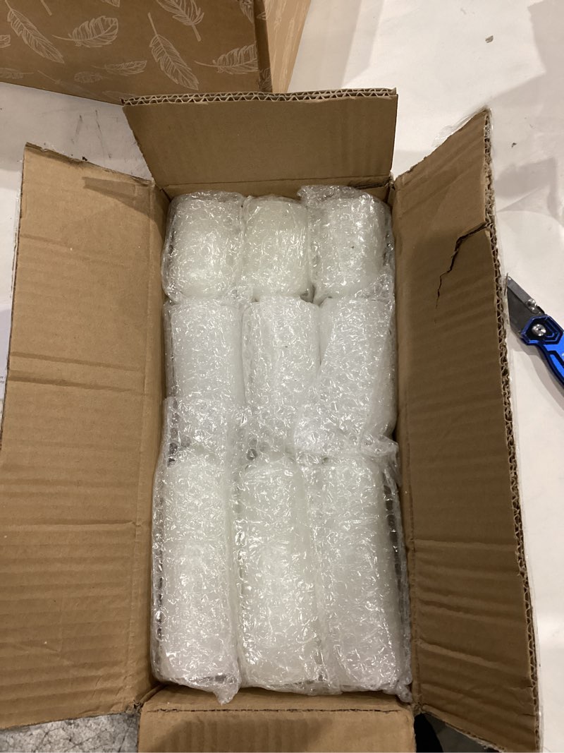 Condition photo showing Good Condition for Trxvxo 18 Pcs White Pillar Candles Bulk Set?3 Different Lengths 2 x 3/4/6 Inch (6 Each)?Hurricane Candles?Dripless Unscented Smokeless?Gives You a Better Atmosphere When Organizing an Event Party. 18 Pointed-tip 2 x 3/4/6 Inch