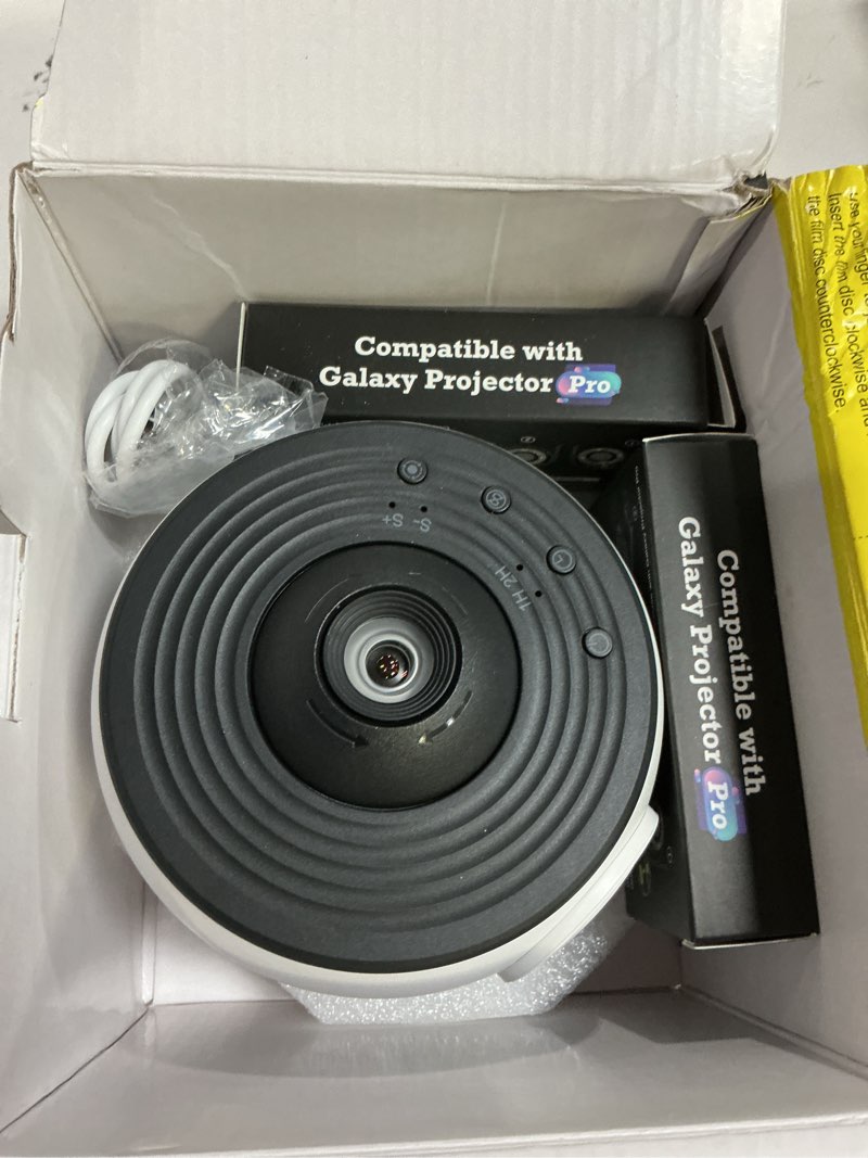 Condition photo showing Good Condition for planetarium projector pro for bedroom, 13 in 1 star projector galaxy light, ceiling night light milky way mood lighting with timer, led space galaxy lamp bedroom room decor for adults kids - white