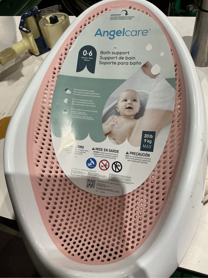 Condition photo showing Good Condition for angelcare baby bath support (pink) | ideal for babies less than 6 months old bath support pink