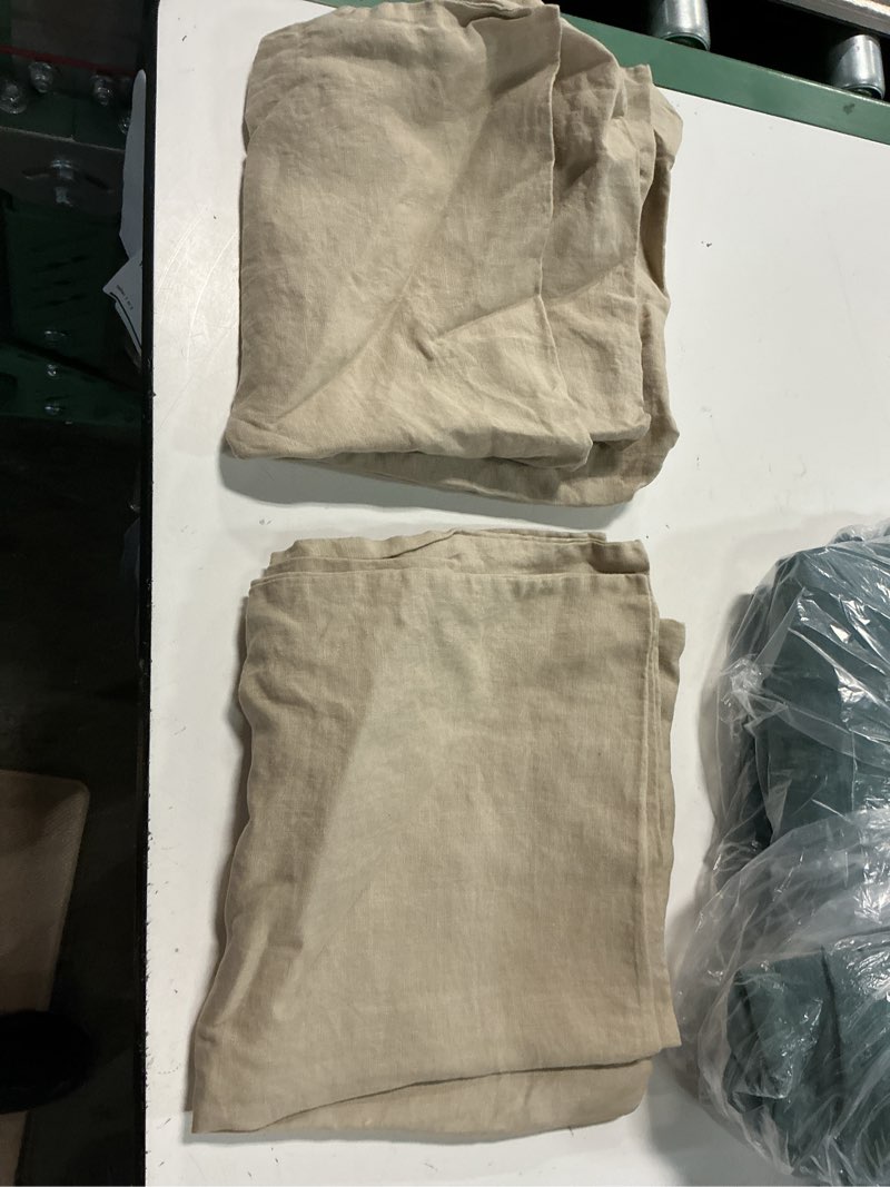 Condition photo showing Good Condition for quince european linen sham set, king, toffee