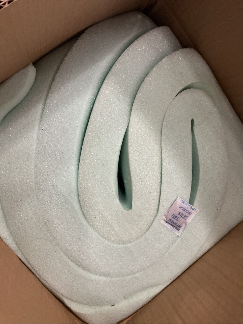 Condition photo showing As Is for Linenspa Memory Foam Mattress Topper, California King Size - 2 Inch Gel Infused Memory Foam - Plush Feel - Cooling and Pressure Relieving - CertiPUR Certified California King 2 Inch Classic Gel