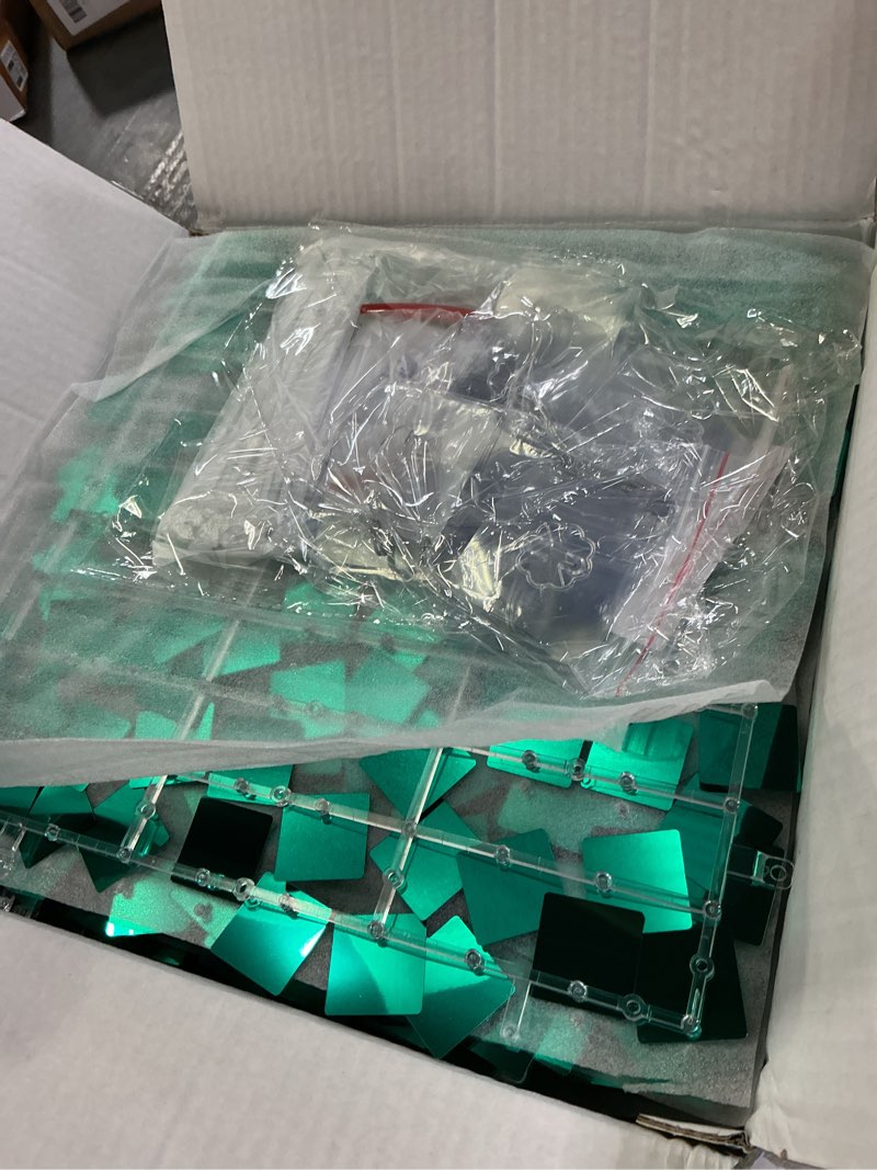 Condition photo showing Good Condition for cokaobe emerald green shimmer wall backdrop, 24pcs square sequin shimmer backdrop panel, photo backdrops for birthday, anniversary, wedding, graduation & bachelorette party decoration