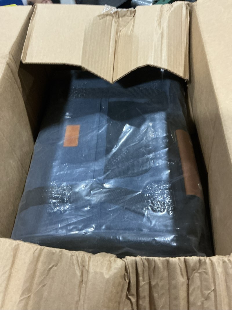 Condition photo showing Good Condition for morpilot cat carrier - soft sided cat carrier large for big medium cats and puppy up to 18lbs, pet carrier with safety zippers, foldable bowl, airline approved large dog carrier - dark blue 17.3"l x 12.2"w x 13.4"h dark blue