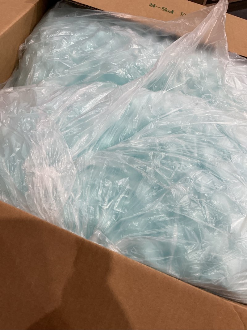 Condition photo showing As Is for zyerch 2 inch mattress topper, queen size memory foam mattress topper with cooling gel, egg crate mattresses toppers, plush feel, breathable, pressure relief for bedroom,queen blue queen/2 inch