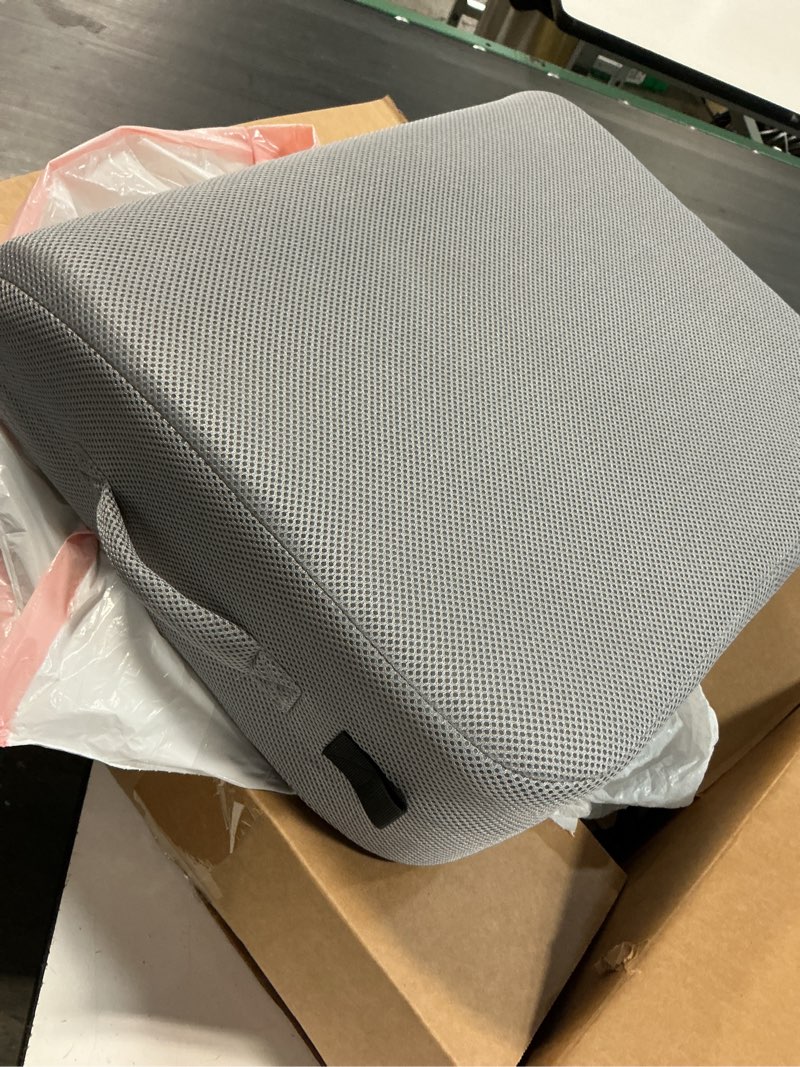 Condition photo showing Good Condition for lumbar pillow for chair and car, back support for office, memory foam cushion with mesh cover - gray grey