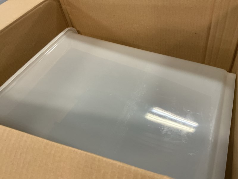 Condition photo showing Good Condition for iris usa airtight dog food storage container, up to 38 lbs, attachable wheels, for dog cat bird and other pet food storage bin, keep fresh, translucent body, easy mobility, black 38 lbs black