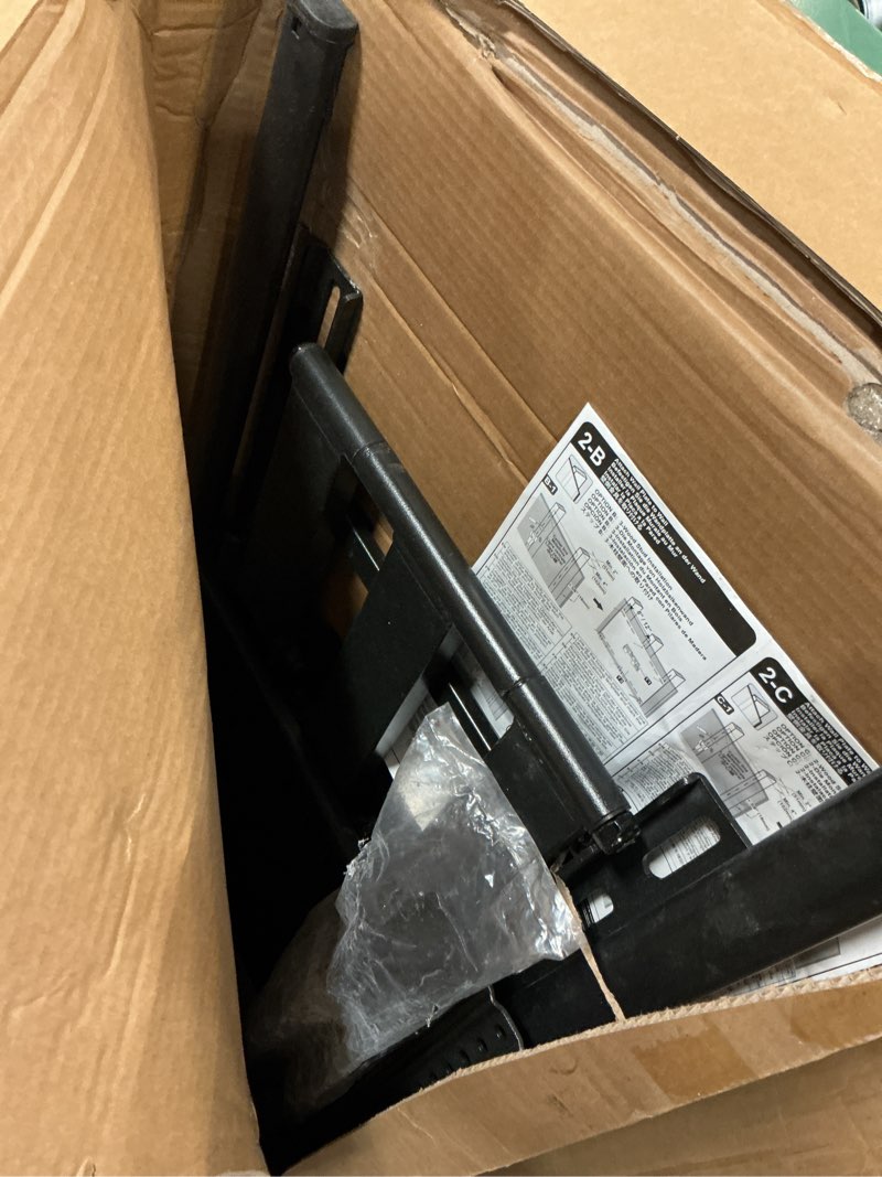 Condition photo showing As Is for elived heavy duty tv mount for 50-110" tvs, max vesa 800x600, 250 lbs load | full motion swivel & tilt design, slim wall bracket, fits 12/16/18/24 inch wall studs, sturdy for large heavy tvs tv 50-110", slim motion
