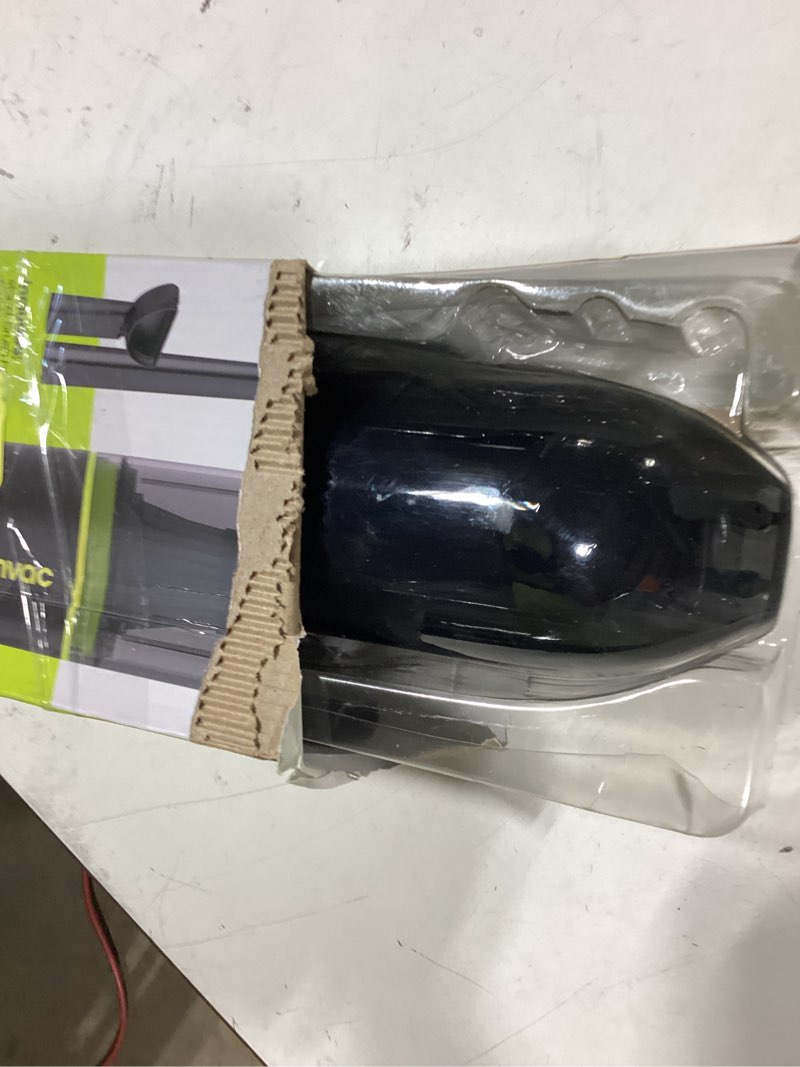 Condition photo showing As Is for tzumi ionvac handvac, cordless handheld vacuum with usb-charging and multiple attachments - green