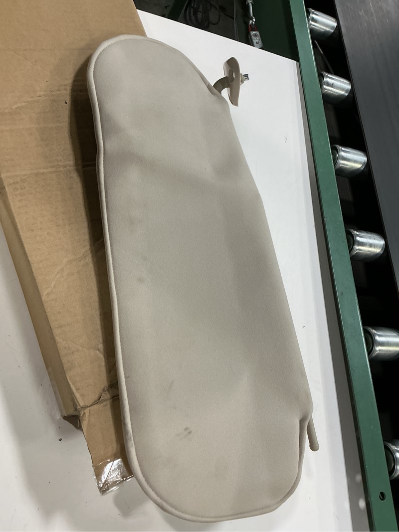 Condition photo showing As Is for beige sun visor drivers&passenger compatible with express/savana 1500 2500 3500 4500 2003-2021 left right side 20883004 25999923 84054688 84054695