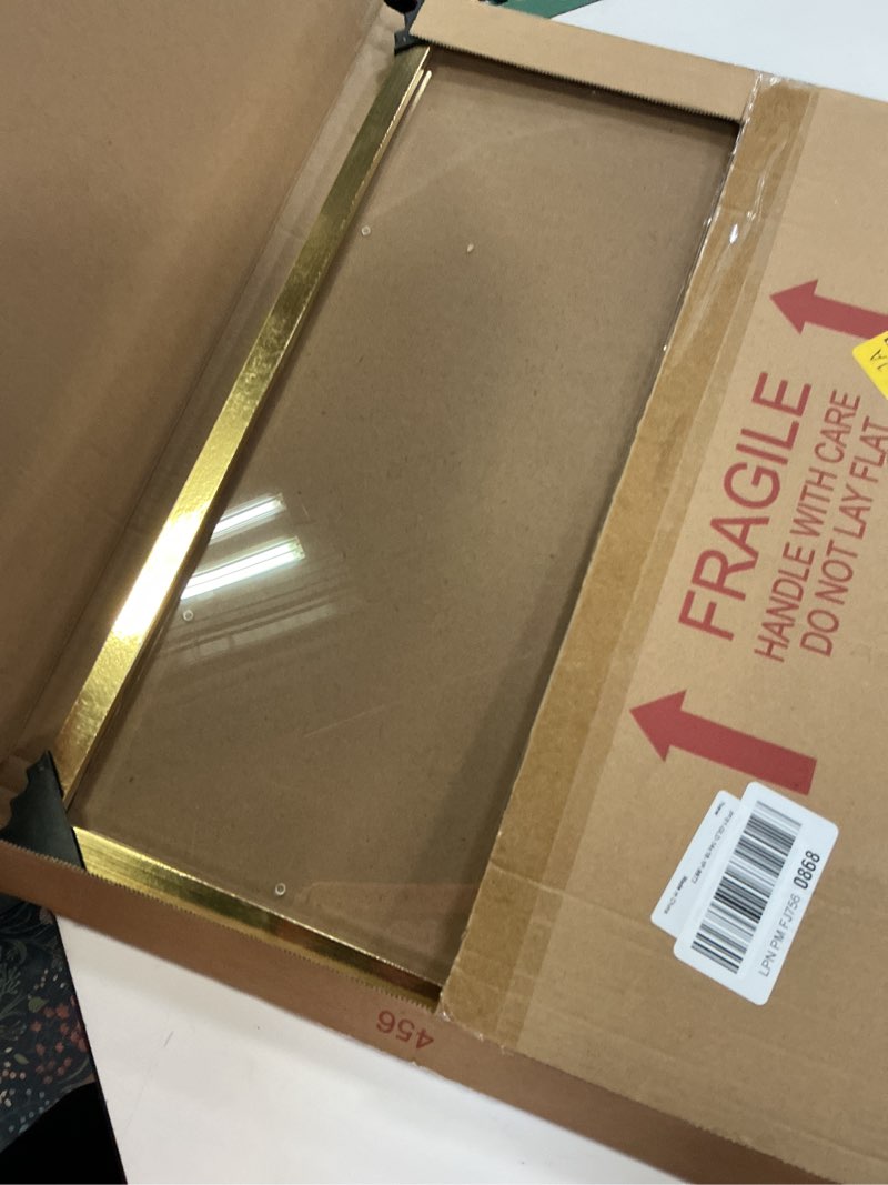 Condition photo showing Good Condition for annecy 14x18 picture fram1 pack?glod, 14 x 18 picture frame for wall decoration, classic black minimalist style suitable for decorating houses, offices, hotels 14x18 black