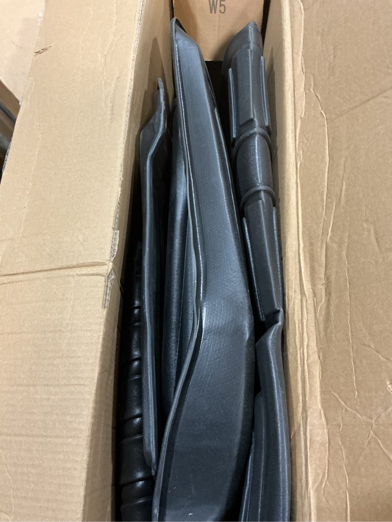 Condition photo showing As Is for car floor mats and cargo liner compatible for 2011-2020 toyota sienna 7 seats trunk liner all weather tpe floor liner for 2011 2012 2013 2014 2015 2016 2017 2018 2019 2020 toyota sienna accessories floor mats+cargo mat fit 2011-2020 sienna 7 seater