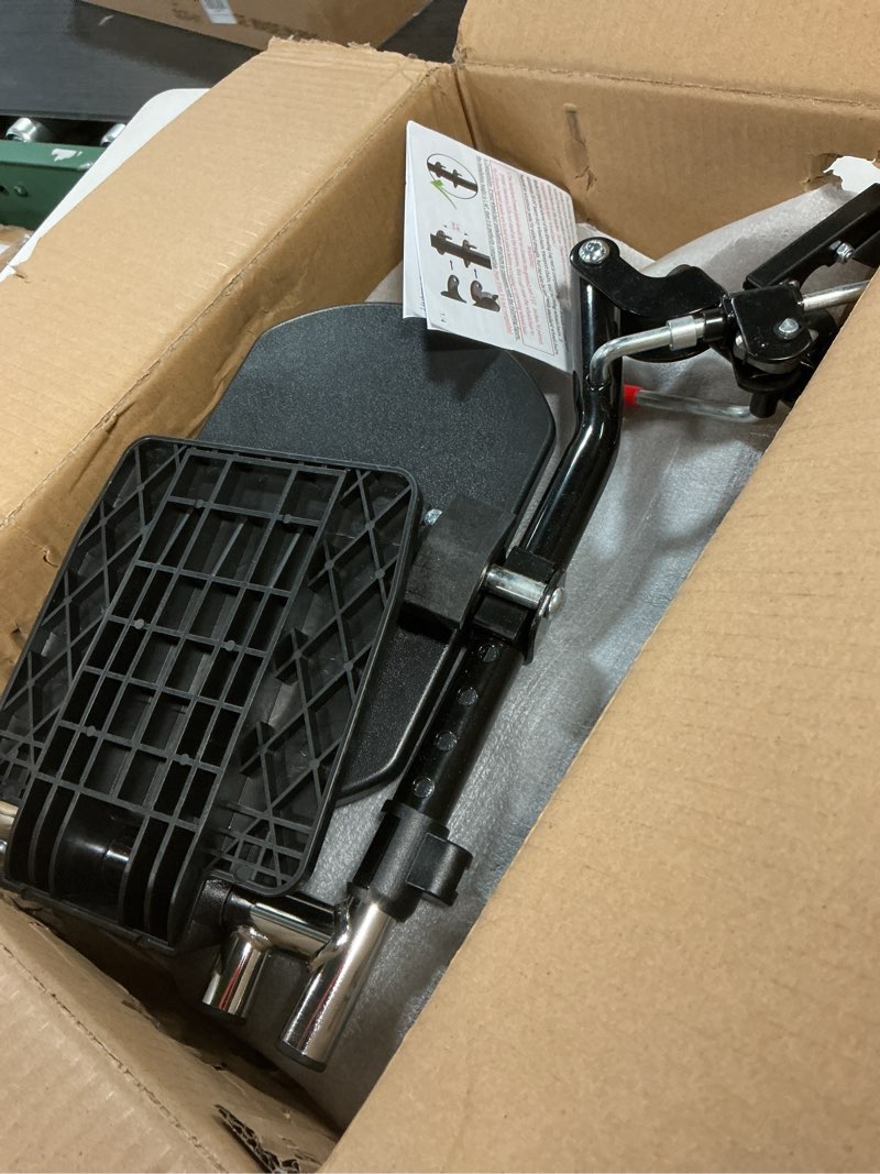 Condition photo showing Good Condition for wheelchair elevating leg rests, with padded calf pad, composite footplates, compatible with reclining and standard wheelchair, transport chair. universal replacement parts, (1 pair)