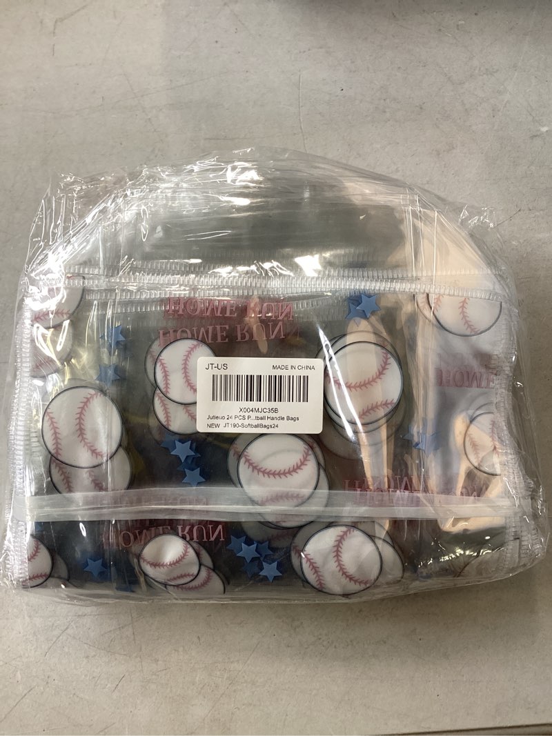 Jutieuo 24 PCS Plastic baseball Handle Bags