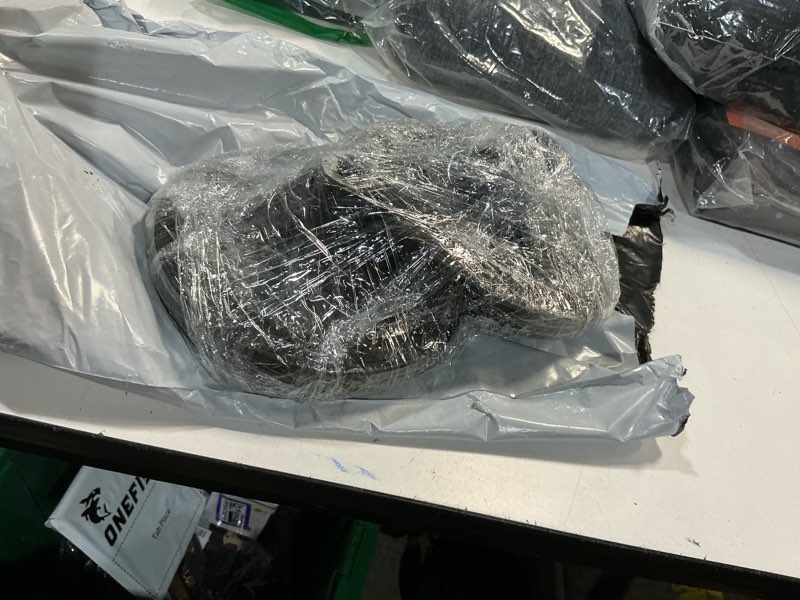 Condition photo showing New/Like New for cabilock trash can wheels replacement set 7-inch rubber casters for garbage bins outdoor waste container accessories easy installation 18x18cm black