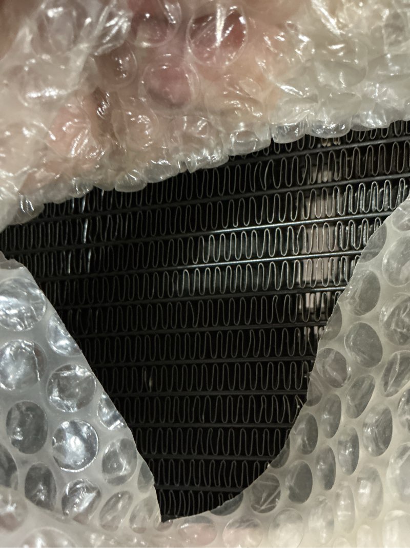 Condition photo showing As Is for scitoo engine cooling radiator assembly compatible with suzuki 2003-2004 for gsxr1000 & for gsxr1000z replaces# 1771040f20