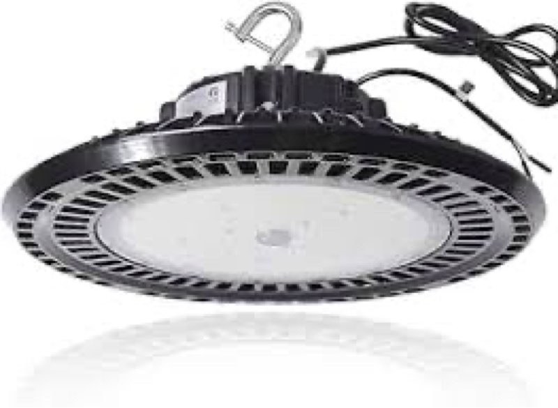 BEILBS UFO LED High Bay Light, 200W LED Shop Lights, 0-10V Dimmable 30000LM 5000K, 60%-100% Power Se
