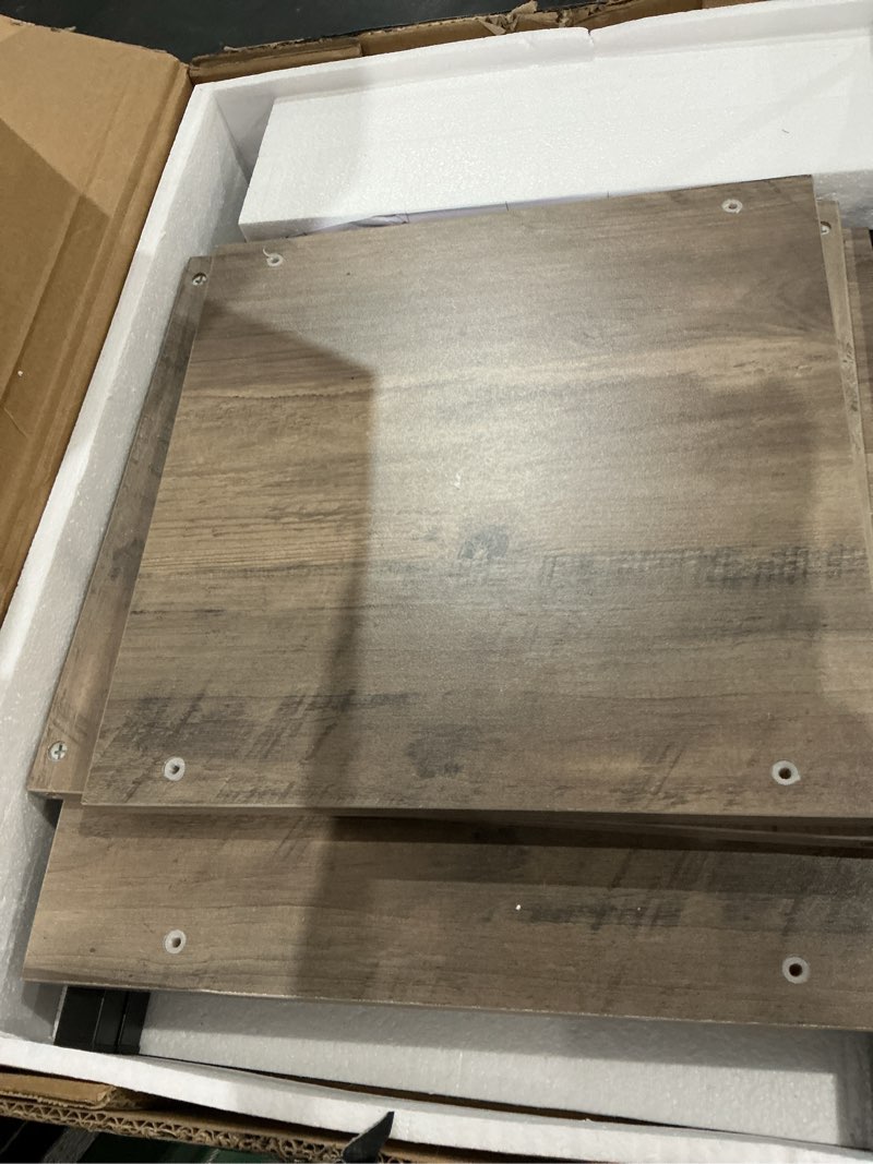Condition photo showing Good Condition for yaheetech industrial end tables set easy assembly, grey