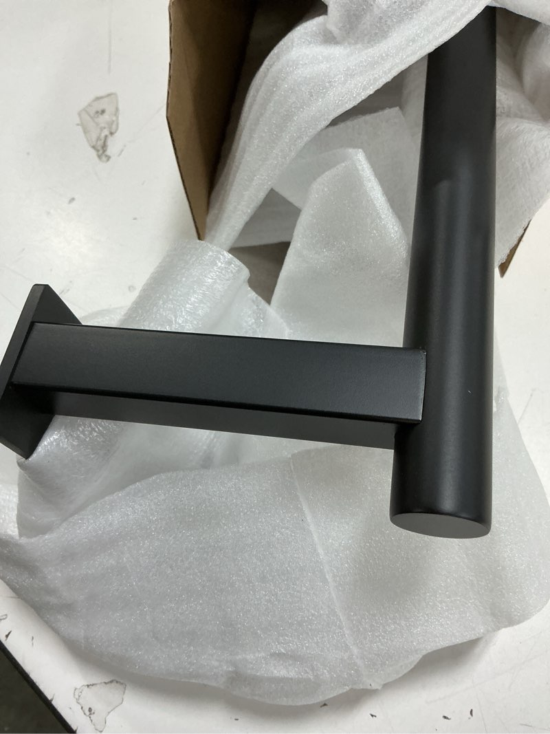 Condition photo showing Good Condition for Alise Bathroom Double Towel Bar, 24 Inch Wall Mount Towel Holder, Towel Racks for Bathroom, SUS304 Stainless Steel Towel Hanger, Thickened Pipe with Strong Load-Bearing Capacity, Matte Black Matte Black 24-Inch