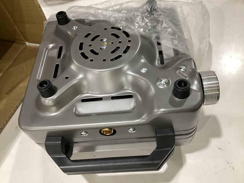 Condition photo showing As Is for shinestar 2 burner camping stove, 24000 btu portable propane camp stove | foldable gas stove with brass burner, windshield & coffee stand, camping essentials for outdoor cooking & emergencies
