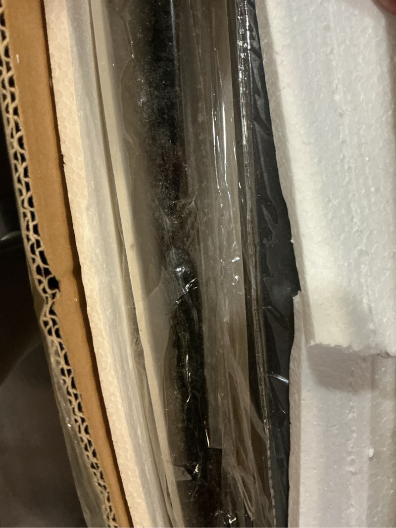 Condition photo showing New/Like New for jersey display frame case with mat, large sport jersey shadow box with tempered real glass and hanger for baseball basketball football soccer hockey shirt and uniform, two 4x6 photos, black standard jersey - with mat - 1 pack