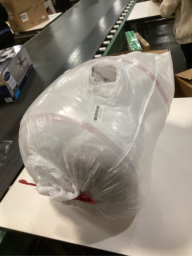 Condition photo showing As Is for Japanese Floor Mattress, Foldable Futon Mattress Tatami Mat with Handle, Roll Up Dormitory Sleeping Pad for Camping, Guestroom Bed, Full Size, Grey Grey Full