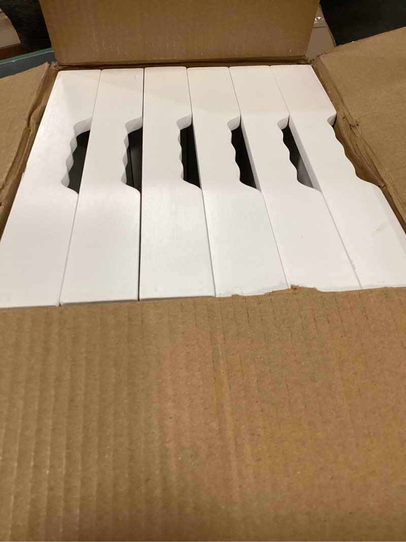Condition photo showing Good Condition for bed tray table with folding legs, bamboo breakfast in bed for kitchen serving tray, sofa, eating, used as laptop desk snack tray (6 pack, white color)