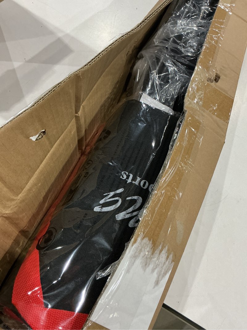 Condition photo showing As Is for baseball softball pitching screen, pitcher protection net with upgrade frame, baseball batting pitching net for backyard field outdoor, l screen or i screen-pitcher protection net with carry bag l screen black