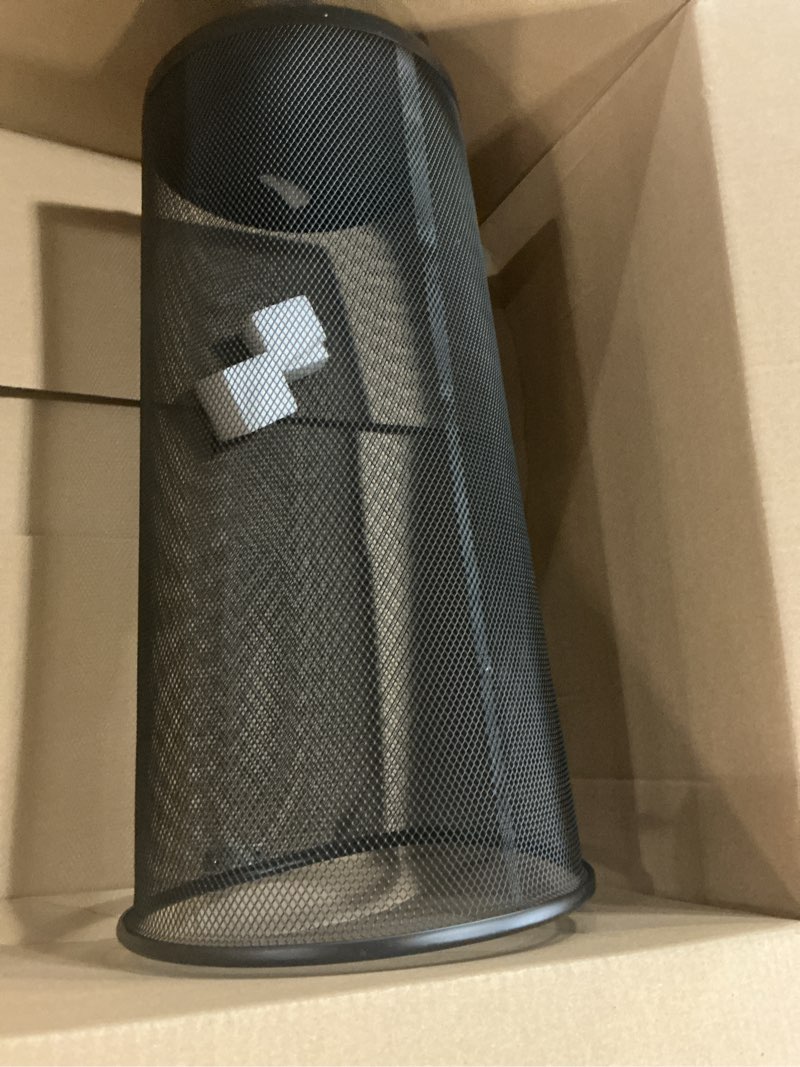 Condition photo showing Good Condition for Mind Reader Umbrella Stand, Multi-Purpose Mesh Storage Stand, Organizer for Office and Entryway, Metal Mesh, Black Black Single Stand