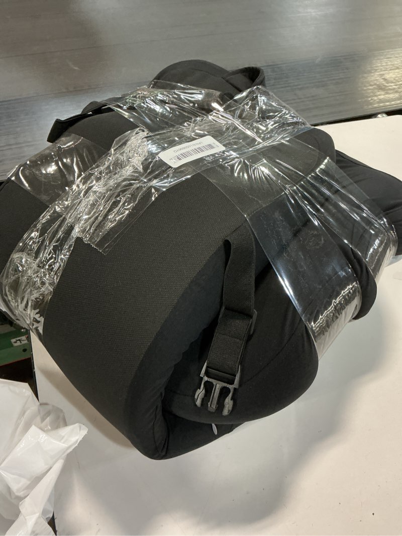 Condition photo showing As Is for FLORICH Car Seat Cushion and Lumbar Support Headrest Pillow Memory Foam Ergonomic Car Cushion Back Neck Support Pillow Sciatica & Back & Tailbone Pain Relief Cushion for Car Seat Driving, Black Black Seat Cushion + 2-in-1 Lumbar&Headrest Pillow