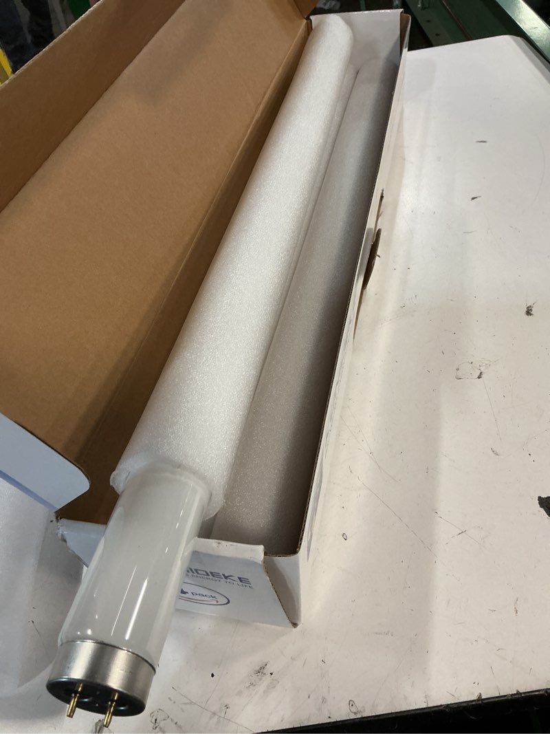 Condition photo showing Good Condition for (incomplete)konideke t12 fluorescent tube light bulb 20 watt daylight, f20t12/d replacement for 79042 f20t12/sun/eco f20t12/d/eco 273284 f20t12/d/alto 1100 lumen g13 base, 24 inch 4 count 4pcs t12 20w d/l