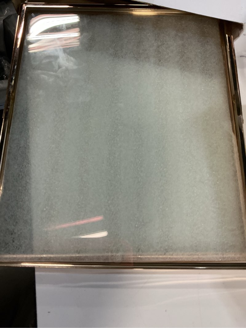 Condition photo showing Good Condition for Gold 10x12" Floating Frame 2-Pack for Photo Sizes(7x9''8x10'',8.5x11''),Adjustable Tabletop/Shelf Floating Picture Frame 8x10'',Classy Gift Choice for Wedding,Thanksgiving,Christmas,Home or Office Decor 10x12''For 8x10''2PK Gold