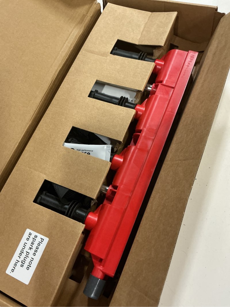 Condition photo showing Good Condition for upgraded ignition coil pack and 4x iridium spark plug for 1.4l 1.8l l4 2011-2021 chevy cruze sonic trax volt buick encore, fits cadillac elr replaces uf669 d521c 55577898