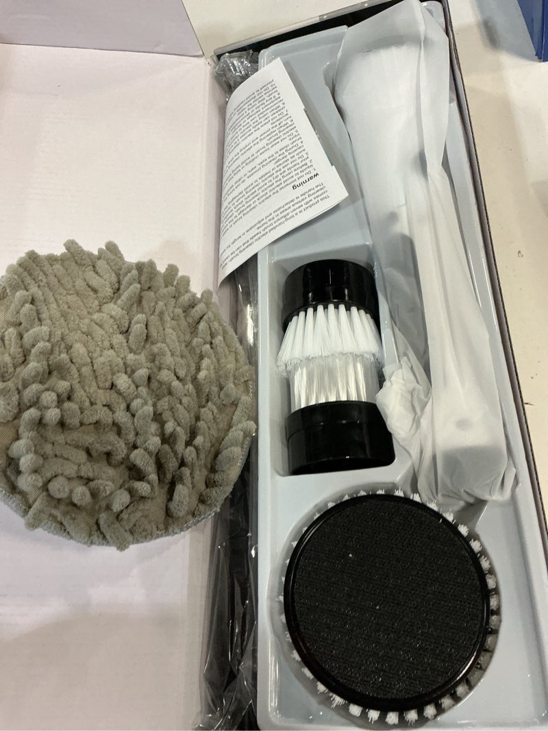 Condition photo showing New/Like New for electric spin scrubber scrubs brush  aminleter rechargeable cleaning brush  bathroom clean  shower scrubber cordless scrubber with 8 in 1 replaceable 