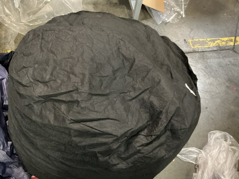 Condition photo showing As Is for HABUTWAY Bean Bag Chair 3Ft Luxurious Velvet Ultra Soft Fur with High Rebound Memory Foam Bean Bag Chairs for Adults Plush Lazy Sofa with Fluffy Sponge 3' (Purple) 3 Foot Black 