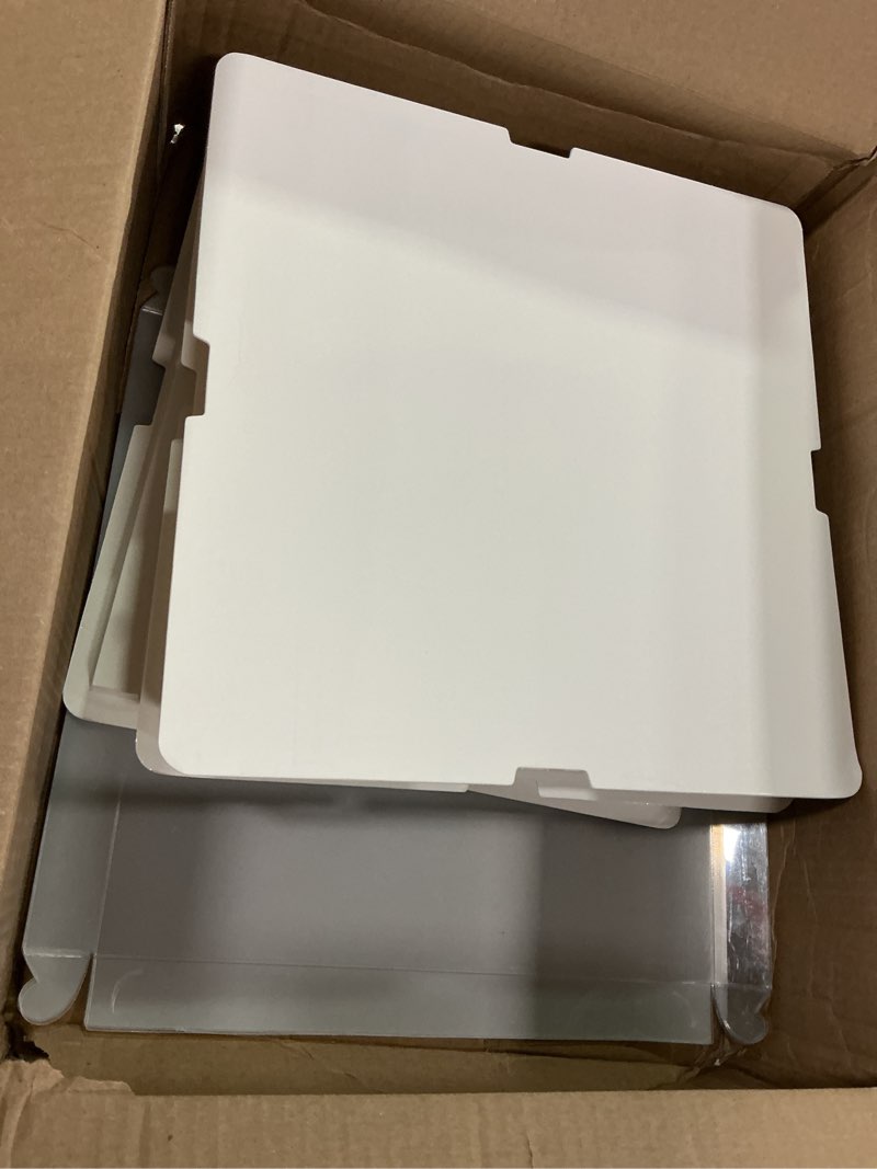Condition photo showing As Is for 12x12x10inch 6Pcs Tall Cake Boxes Clear cake Box with Ribbon,Pre Folded Lid for 10" and 11" Inch Tal